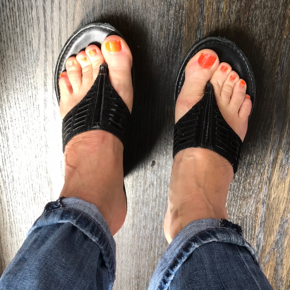 Cole Haan Sandals braided patent leather